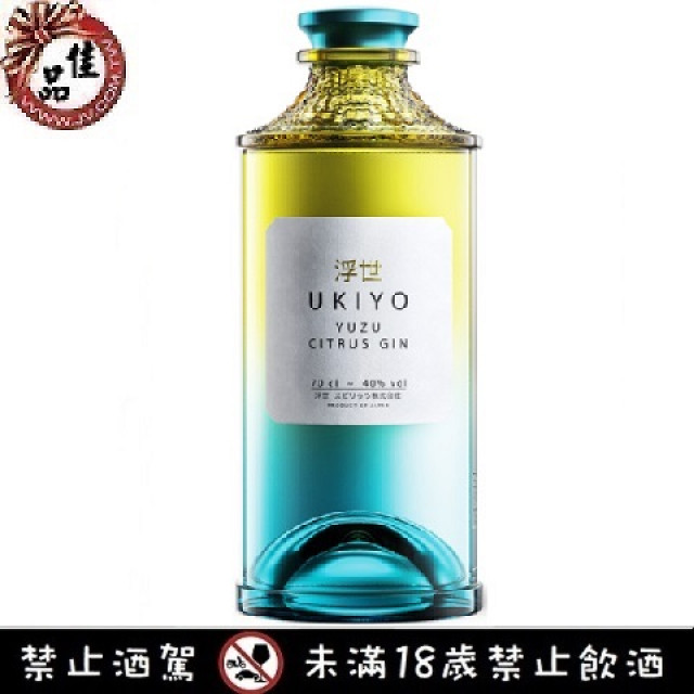浮世 柑橘琴酒 Ukiyo Japanese Yuzu Gin